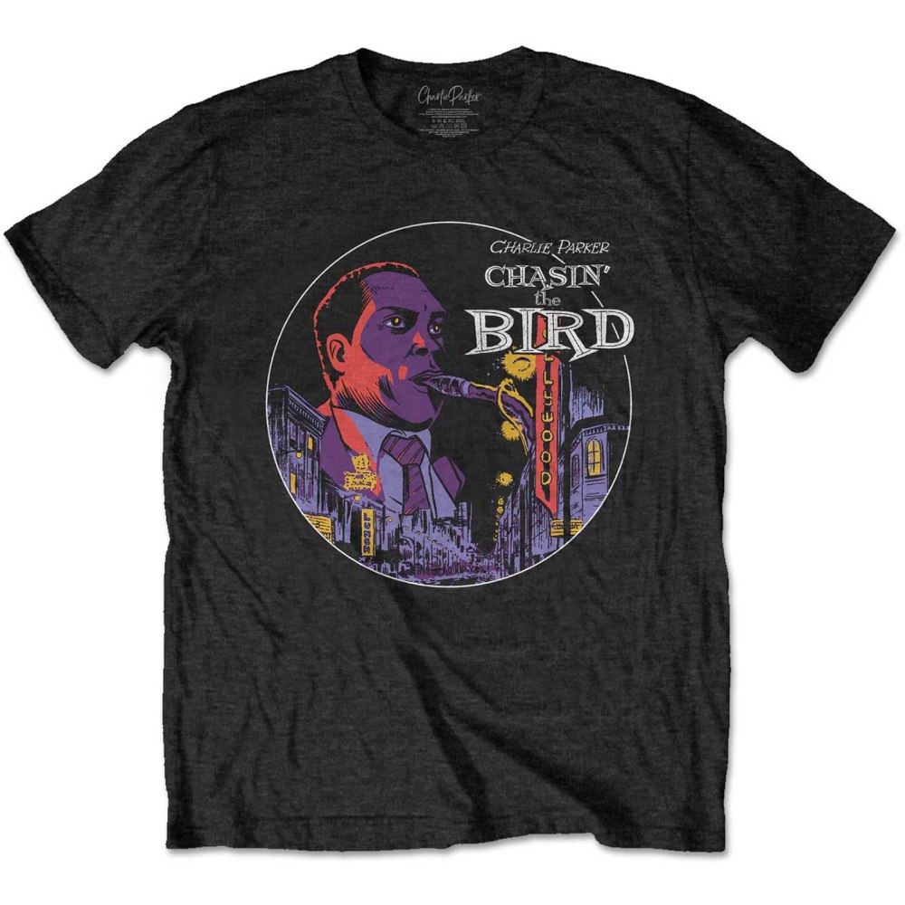 Charlie Parker - Chasin' The Bird Hollywood Heren Tshirt - Zwart
